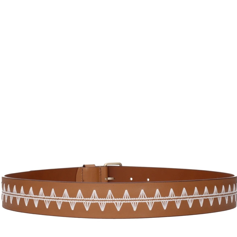 NWT Weekend Max Mara Leather Belt Size: Small; Medium Brown All Seasons - Picture 1 of 10